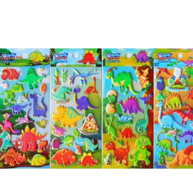 PEGATINAS HINCHABLES DINOSAURIOS PEGATINAS HINCHABLES DINOSAURIOS