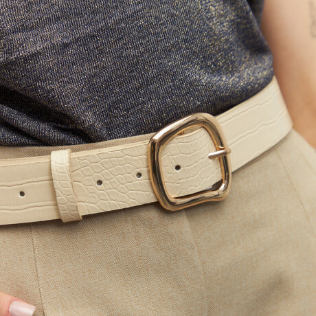 CINTURON BRAMA Beige