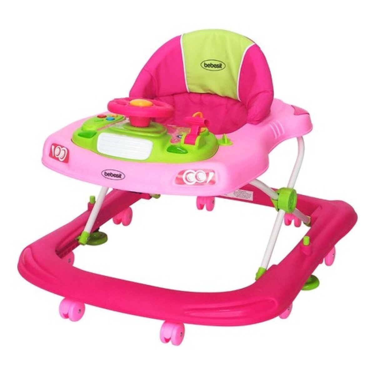 Andador ajustable Bebesit Runner con juegos - Rosa 