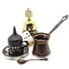 Set de café completo para uno Cobre