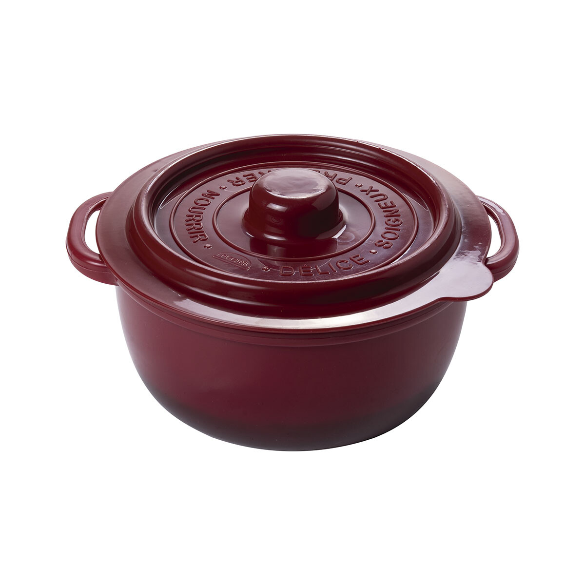 Pote Supremo Microondas Redondo 440 ml - ROJO 