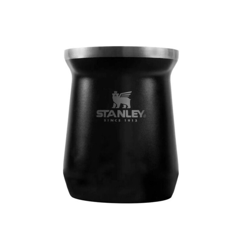Set Stanley termo de 1.4 lt + mate + bombilla + Yerbera Negro