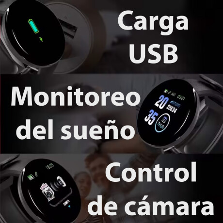 SmartWatch Unisex Bluetooth Alarma Deporte Música Blanco