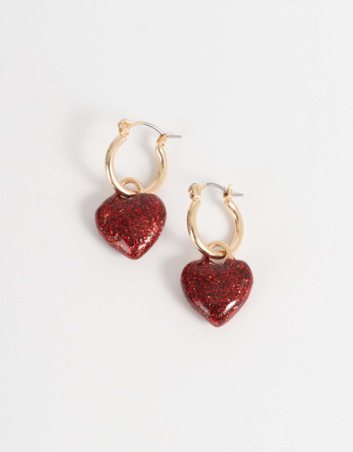 Aros Argollas Con corazón - Dorado — Tienda Soy Santander