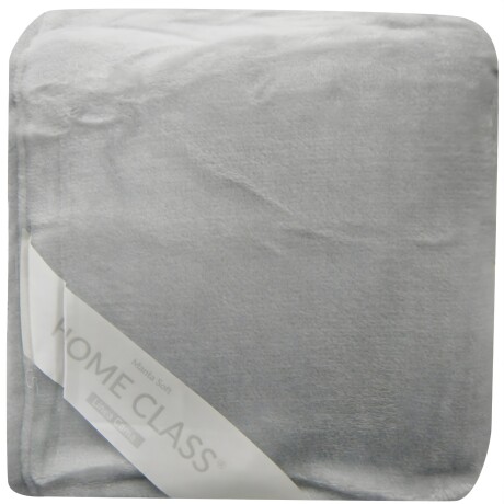Frazada Home Class de Flannel 1 Plaza Gris