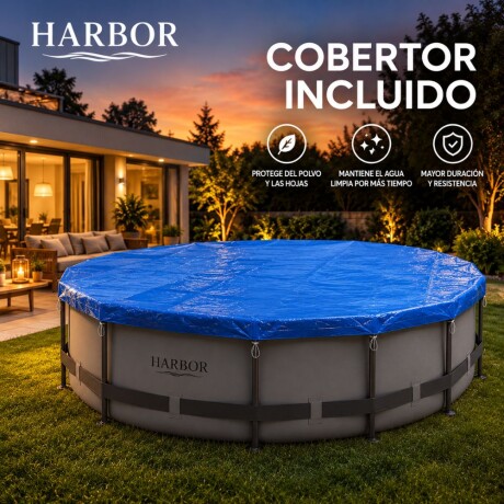 Piscina Estructural HARBOR Essential 4.678 L – Con Bomba y Cobertor Piscina Estructural HARBOR Essential 4.678 L – Con Bomba y Cobertor