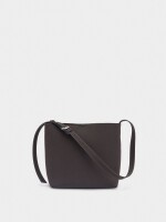 Bolso De Hombro Con Textura Suave marron