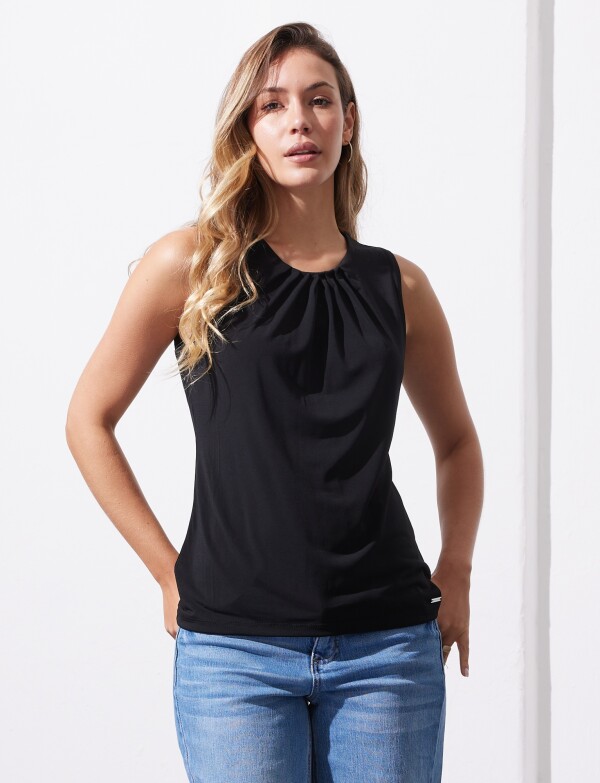 Blusa Pinzas NEGRO