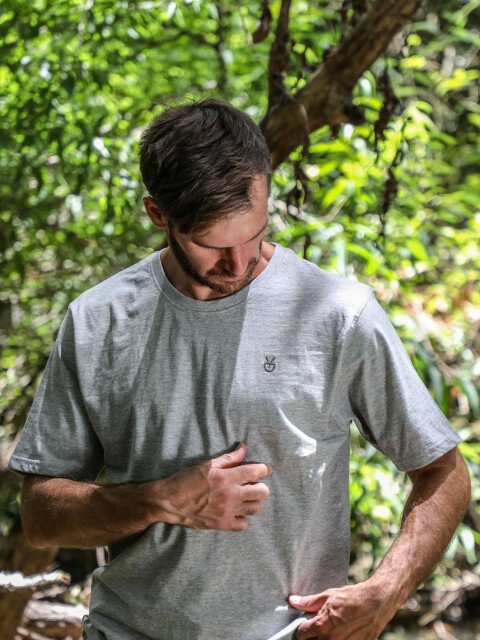 Remera algodón Gris