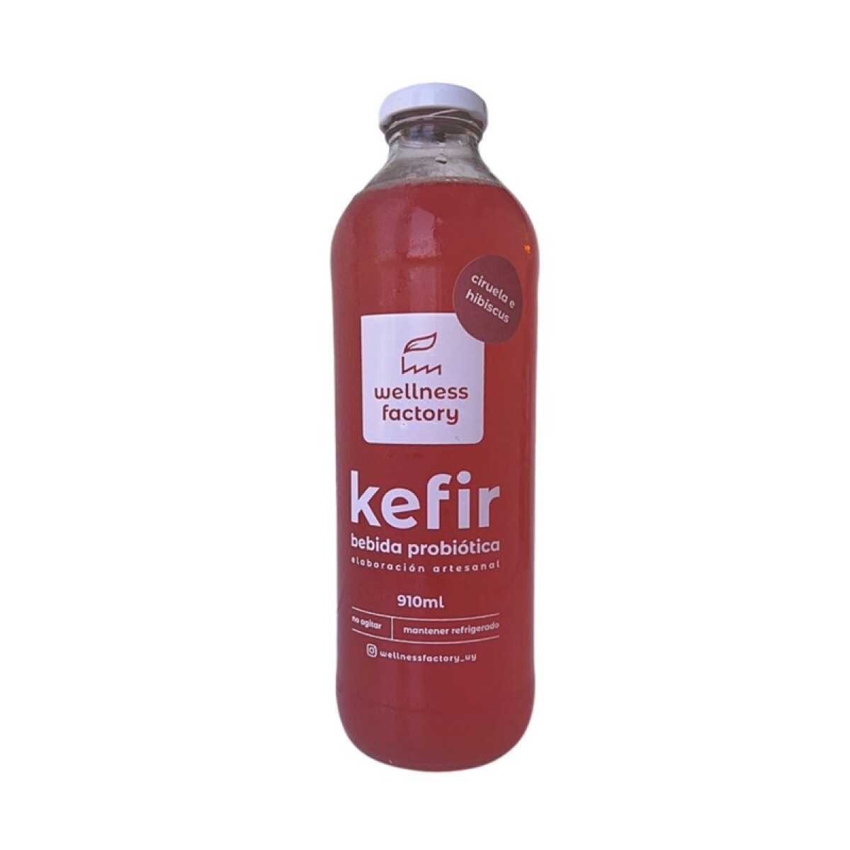 Agua de Kefir ciruela e hibiscus 910ml 