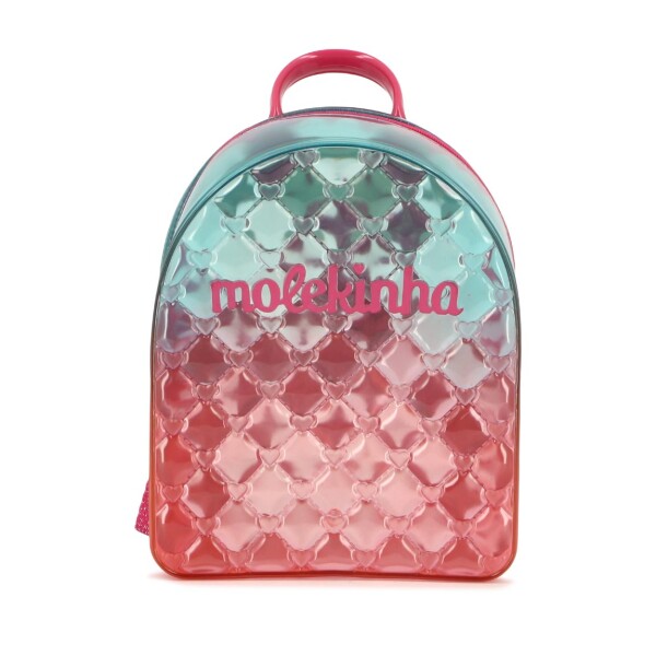 Molekinha Mochila C/degrade Rosado-turquesa