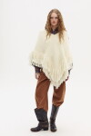 Poncho Fun en lana merino Natural