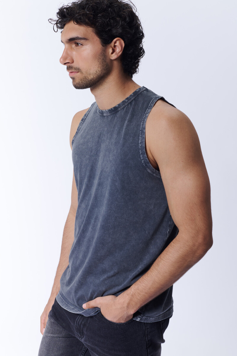 Musculosa Básica Gris Oscuro