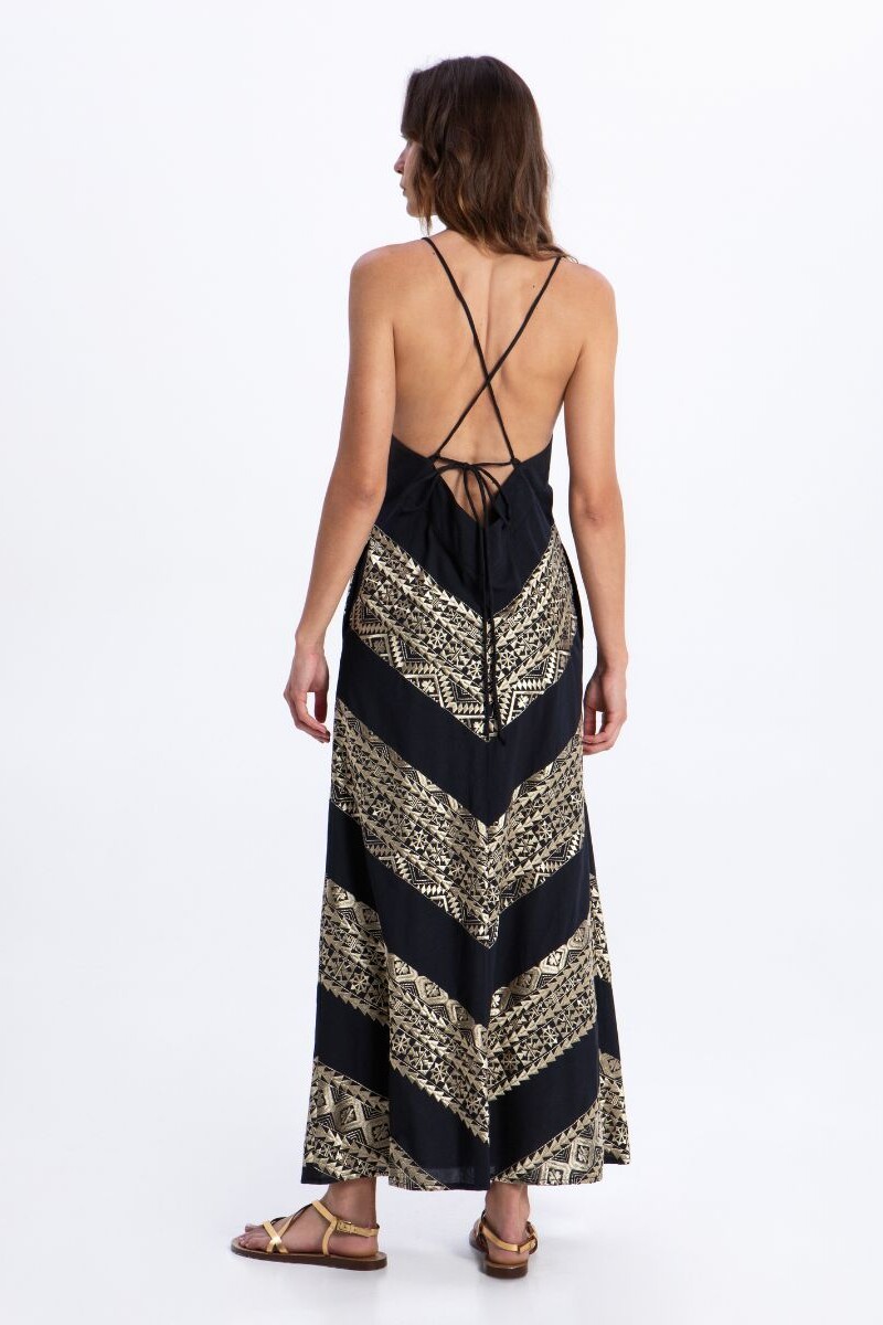 VESTIDO CLASSIC TRIANGLE CROSS Negro