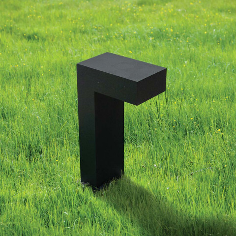 Poste caminero LED ENZA L gris luz cálida 60cm 10W MN5000