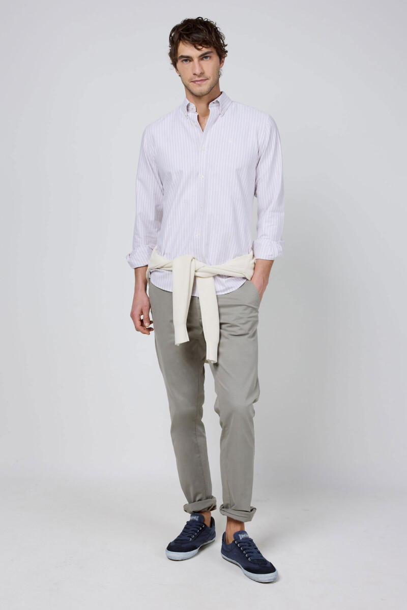 Camisa Oxford Butcher Rosa