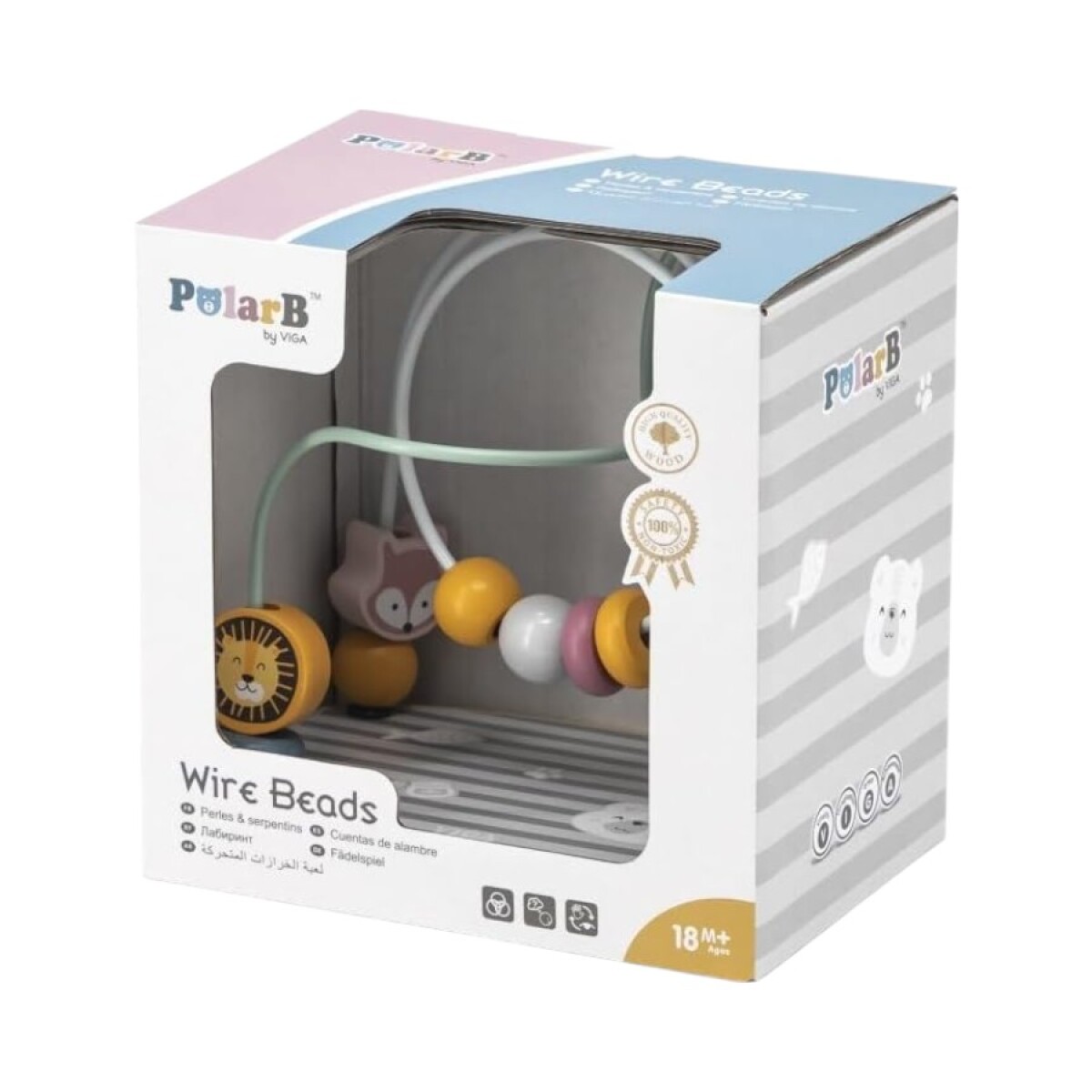 Cuentas de alambre madera Polar B 