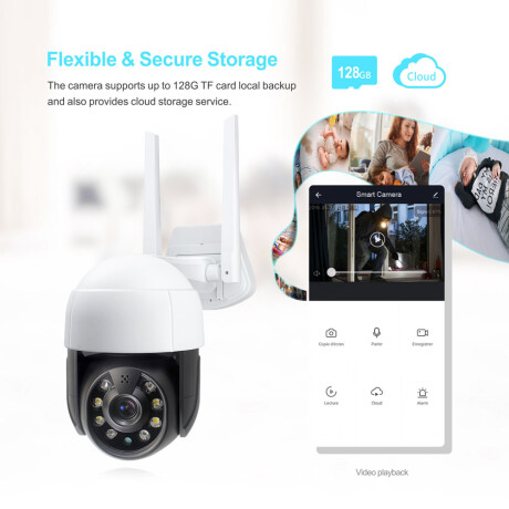 Cámara de Seguridad Tuya Smart Wifi Sm-c 18B-3MP 001