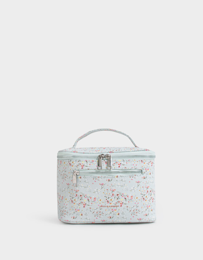 Porta Cosméticos Portacosméticos Cuerina Flores - Estampado Flores