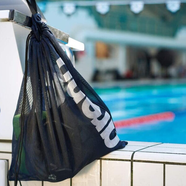 Bolsa Mochila para Equipamiento de Natación Arena Team Mesh Azul Marino