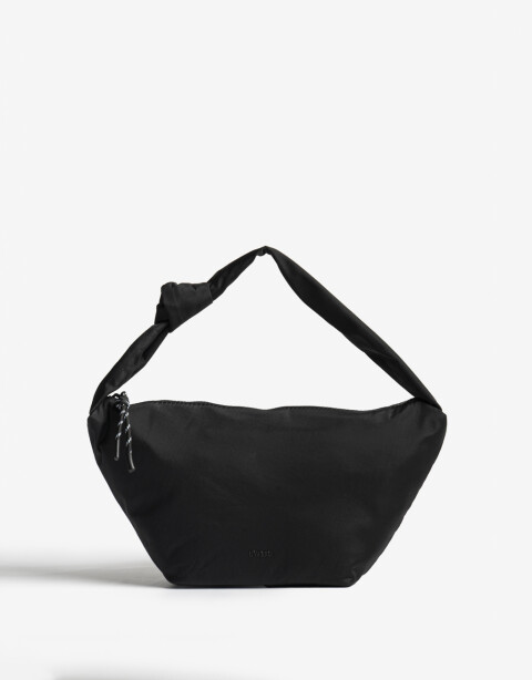 City Nylon Cartera City En Material Reciclado - Negro