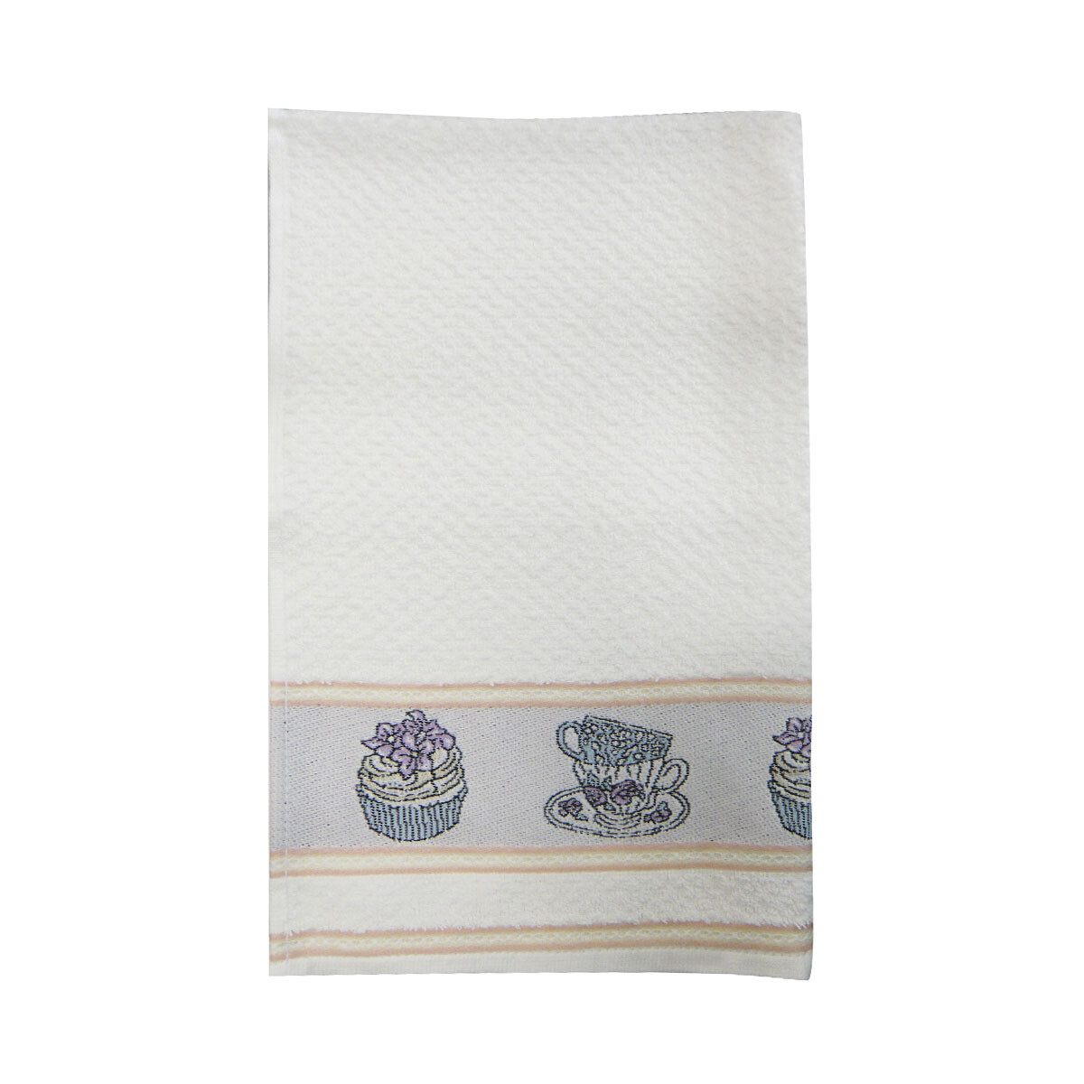Repasador Jacquard para Bordar Dohler 45 cm x 70 cm - 6112 TAZA BCO 