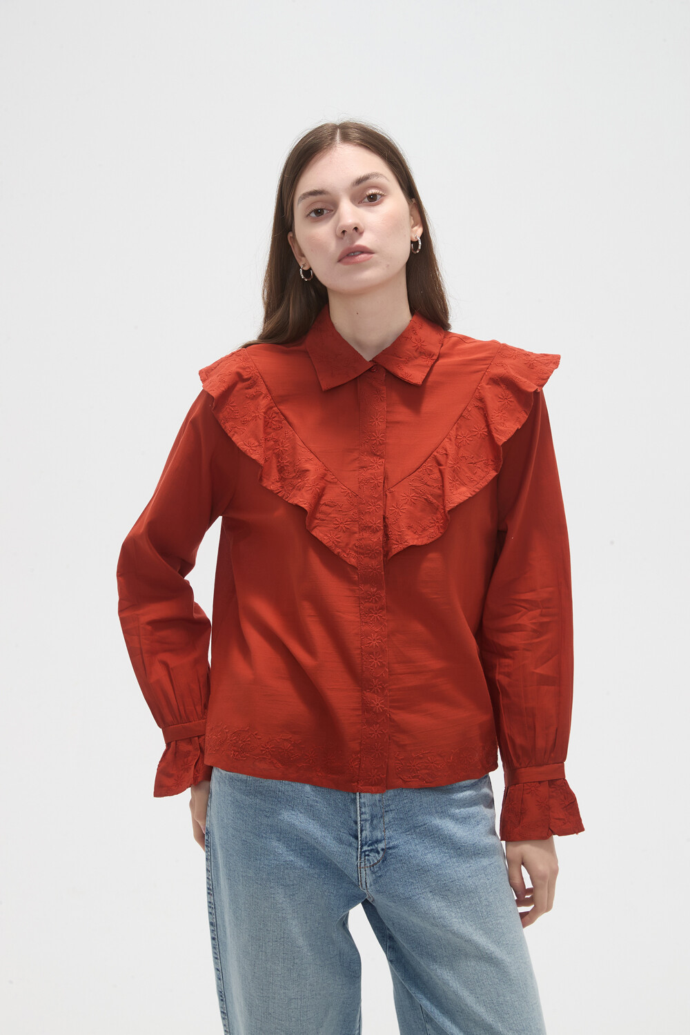 Camisa Hariet Ladrillo