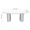 JUEGO COMEDOR ZV 03 RIPADO 8 PUESTOS- NOGAL (CD) Unica