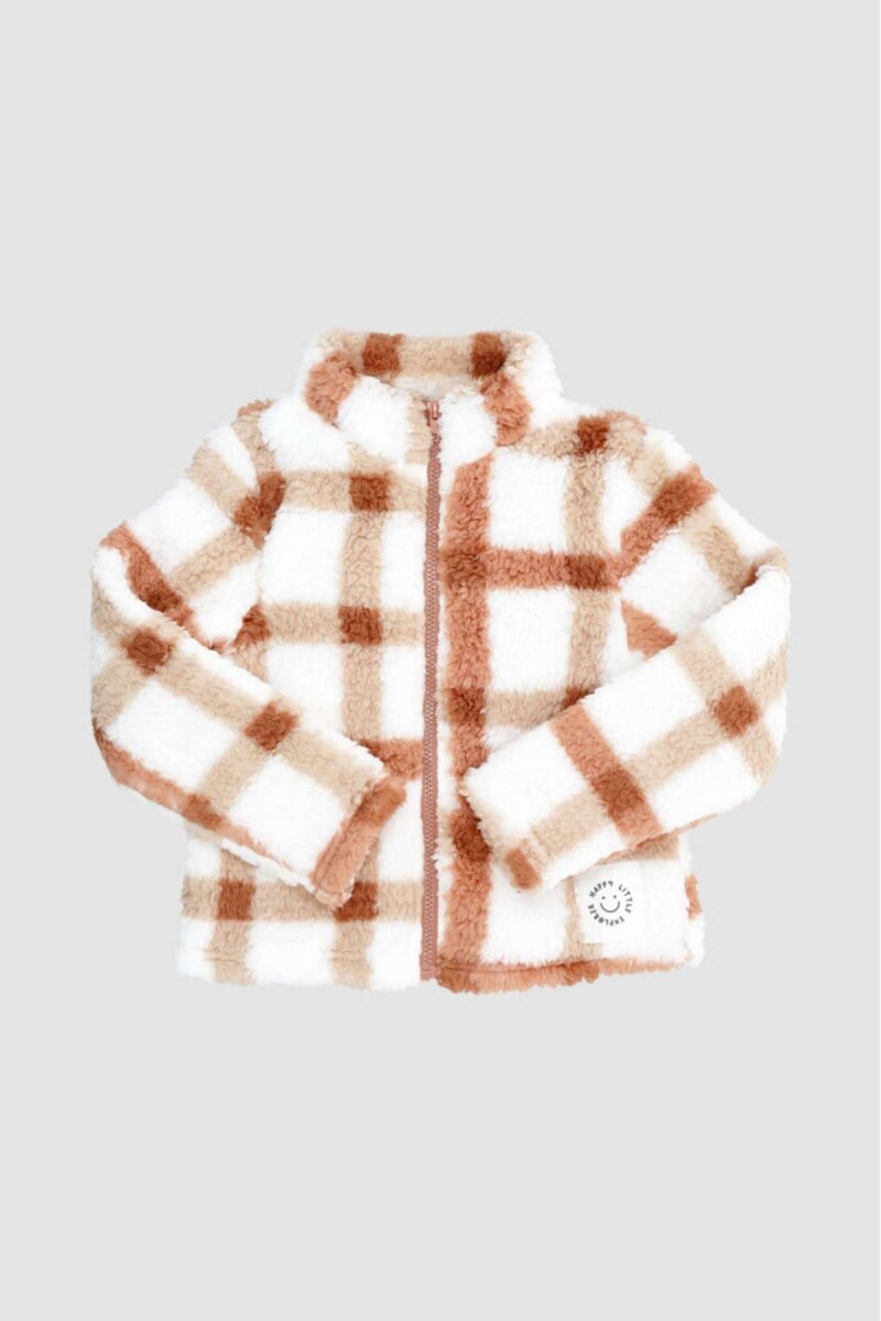 Campera infantil checks - Rosa antique 