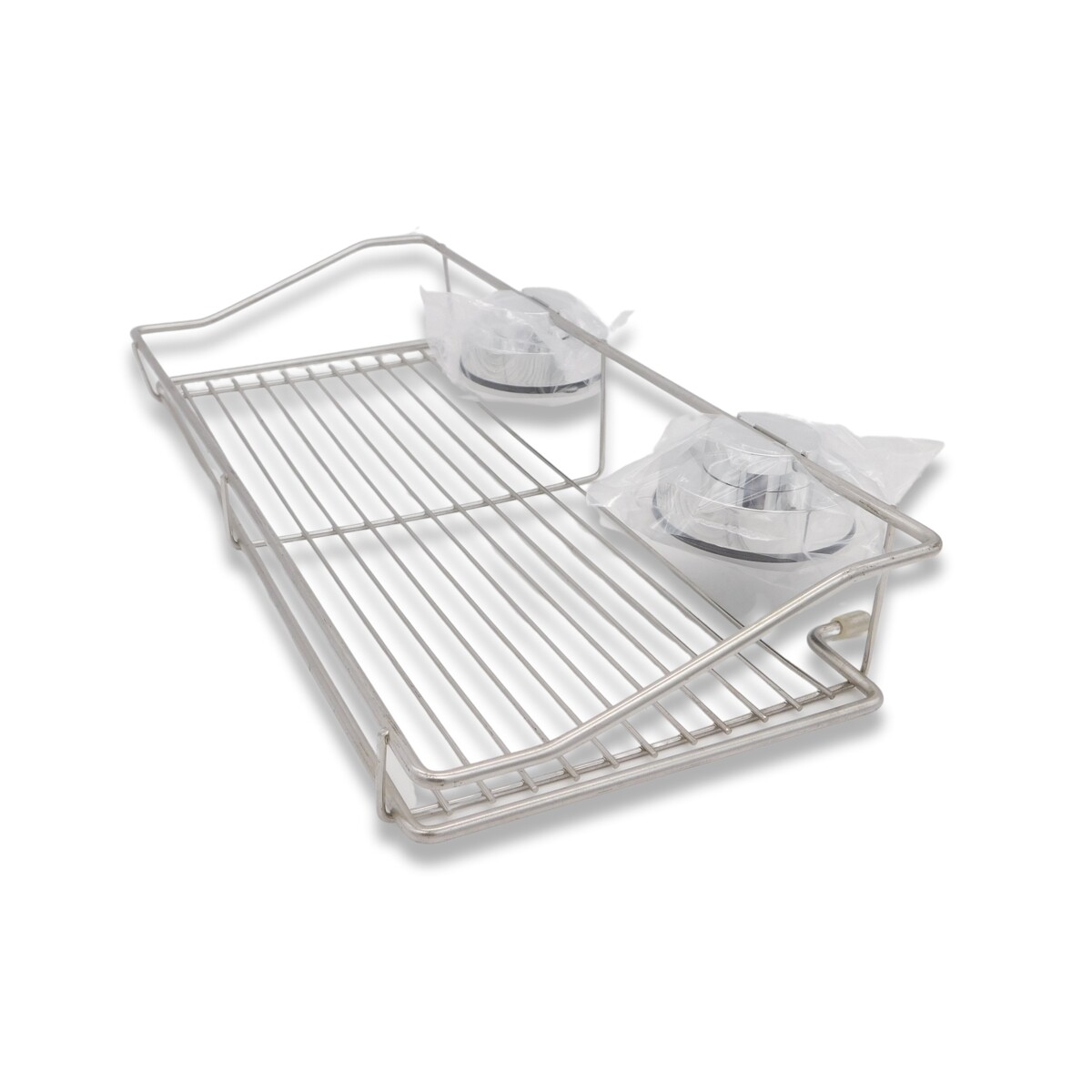 Repisa p/baño acero inox ventosa ABS 