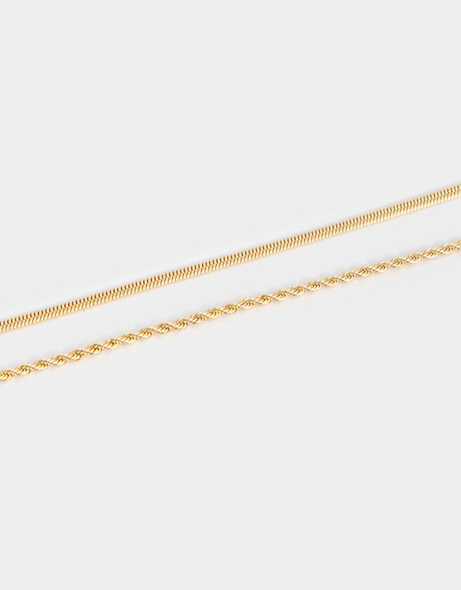 Collares Cortos Premium Silver Cortos - Dorado