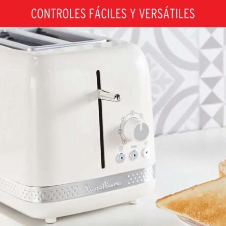 Tostador Moulinex Soleil 7 Niveles De Tostado 2 Ranuras Color Marfil 850W