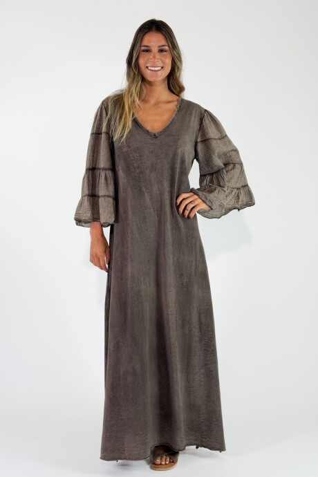 VESTIDO KUTA Marron