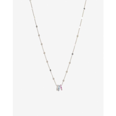 Collar Con Dije Cubic Plateado
