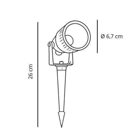 PINCHO EXTERIOR PLASTICO SEÚL Luminaria Pincho Exterior Seul