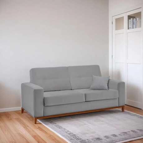 Sofá sillón 3 cuerpos - Patas en madera gris