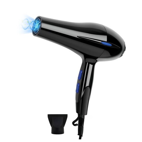 Secador Pelo 5000W Boquilla Profesional 3 Velocidades 3 Temp Variante Color Negro