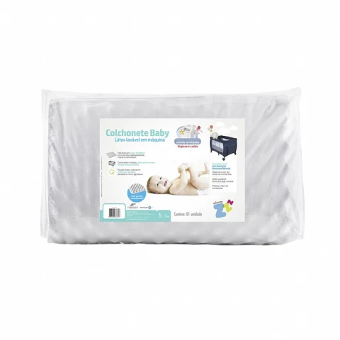 Colchoneta Latex Lavable Bebé Fibrasca 64 x 88 x 7 cm U