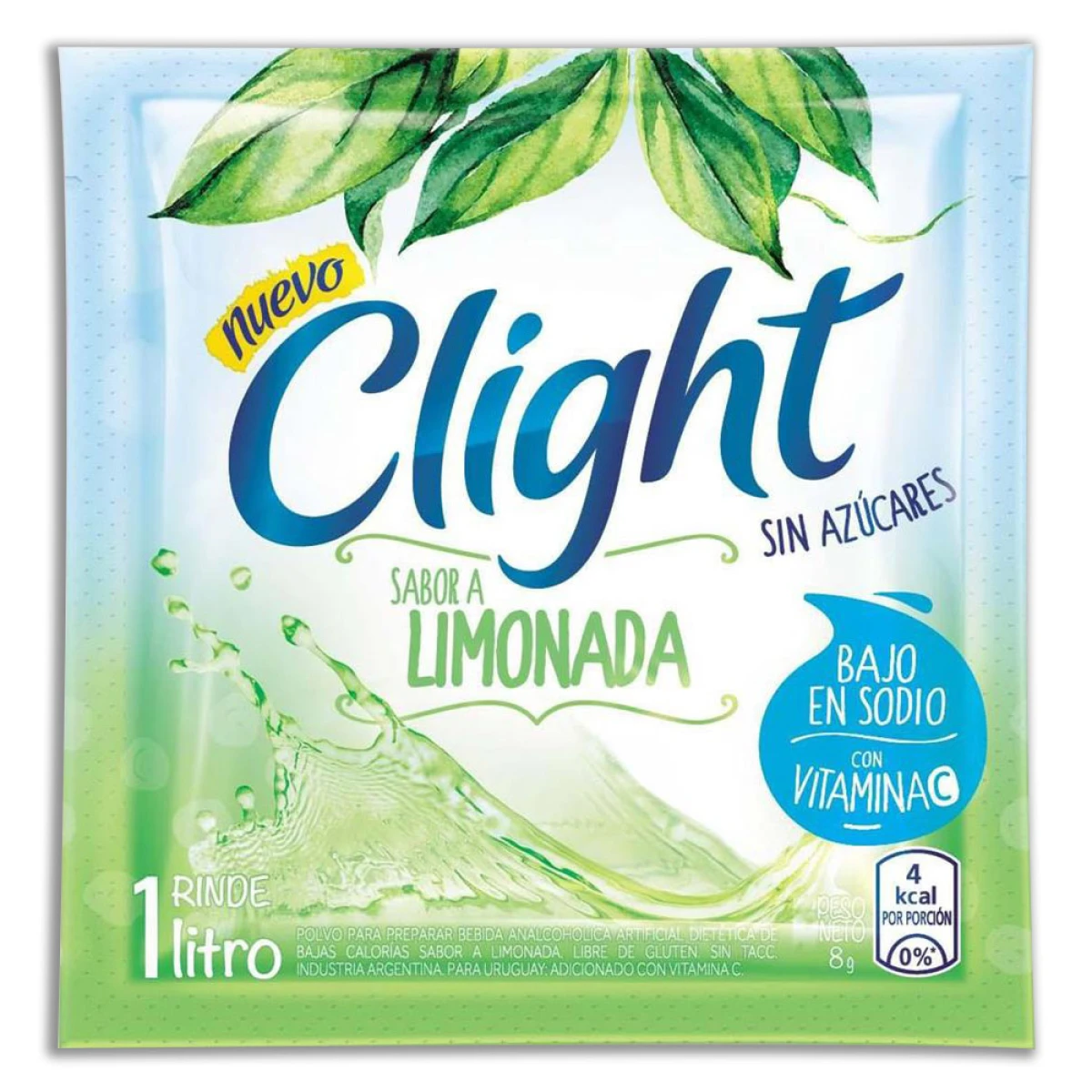 REFRESCO POLVO CLIGHT LIMONADA 8G 