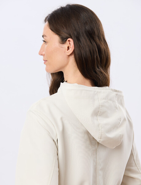 CAMPERA CON CAPUCHA Crudo