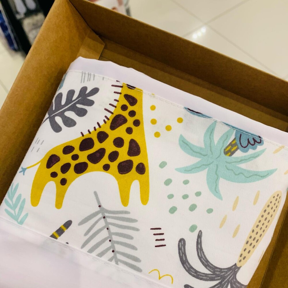 Sabanas minicuna colecho Little Ones chetaa gris