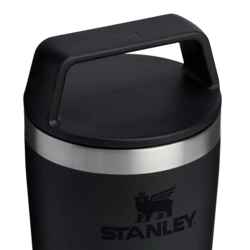 Vaso Térmico Stanley To Go 236ml Para Café Y Bebidas Calientes En Movimiento Negro Mate