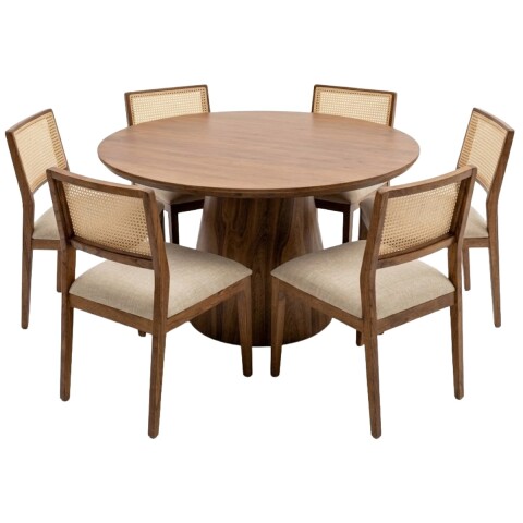 JUEGO COMEDOR ZV ESTERILLA 6 PUESTOS- SE(CD) Unica