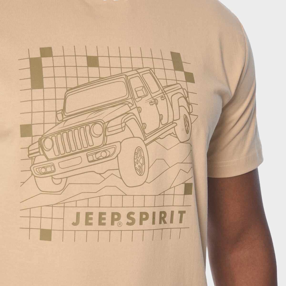 Remera Jeep Fashion Graphic Tee JMS25024KHAKI 