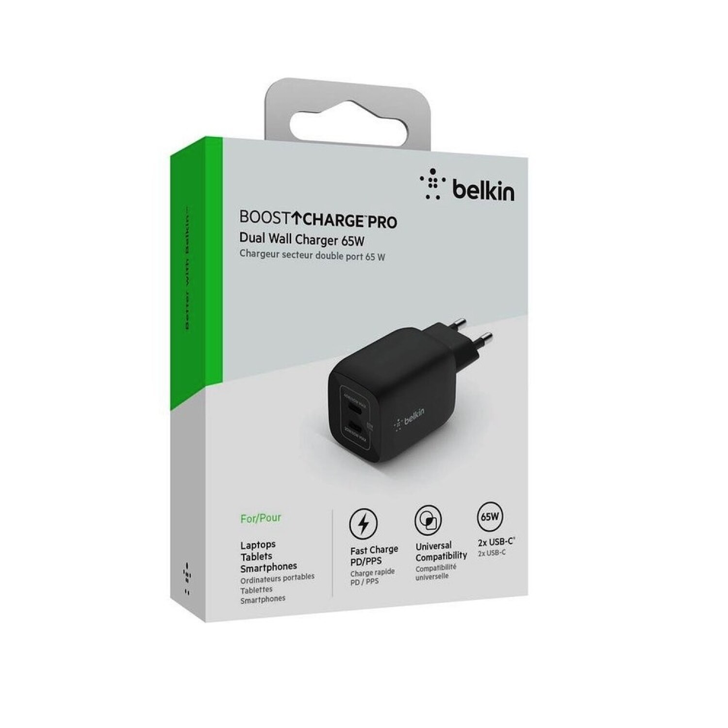 Belkin Chargeur secteur USB-C GAN 65W