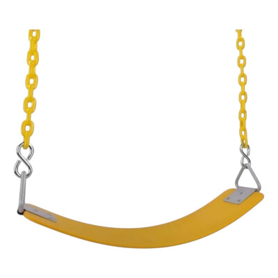 Hamaca banda goma con cadenas Amarillo