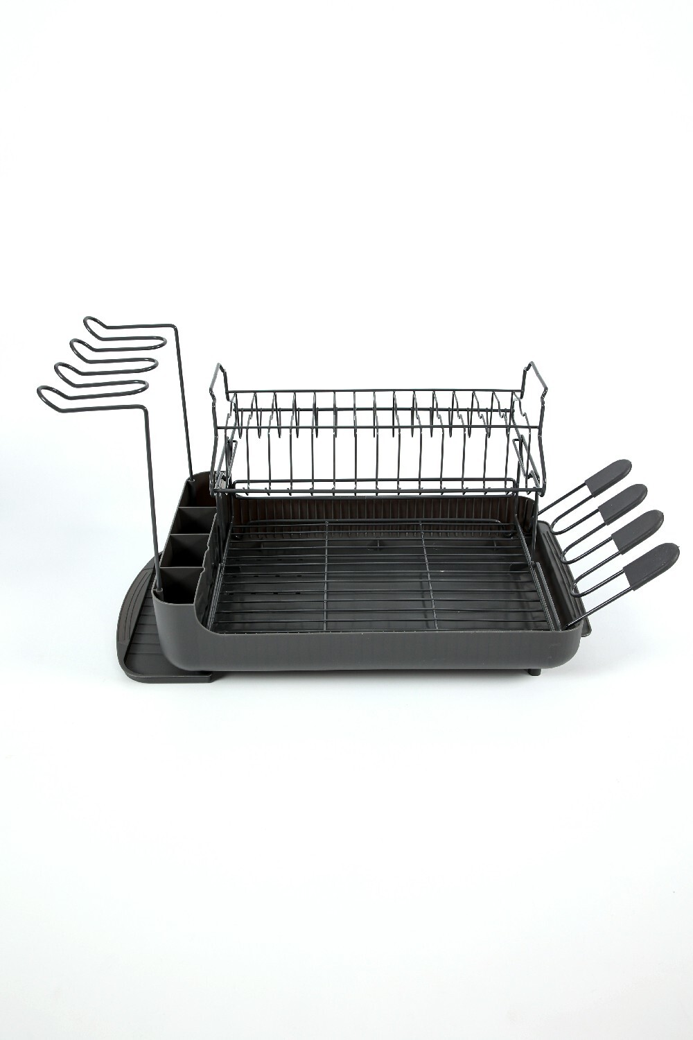Escurridor De Platos Vajilla Trasera Gris