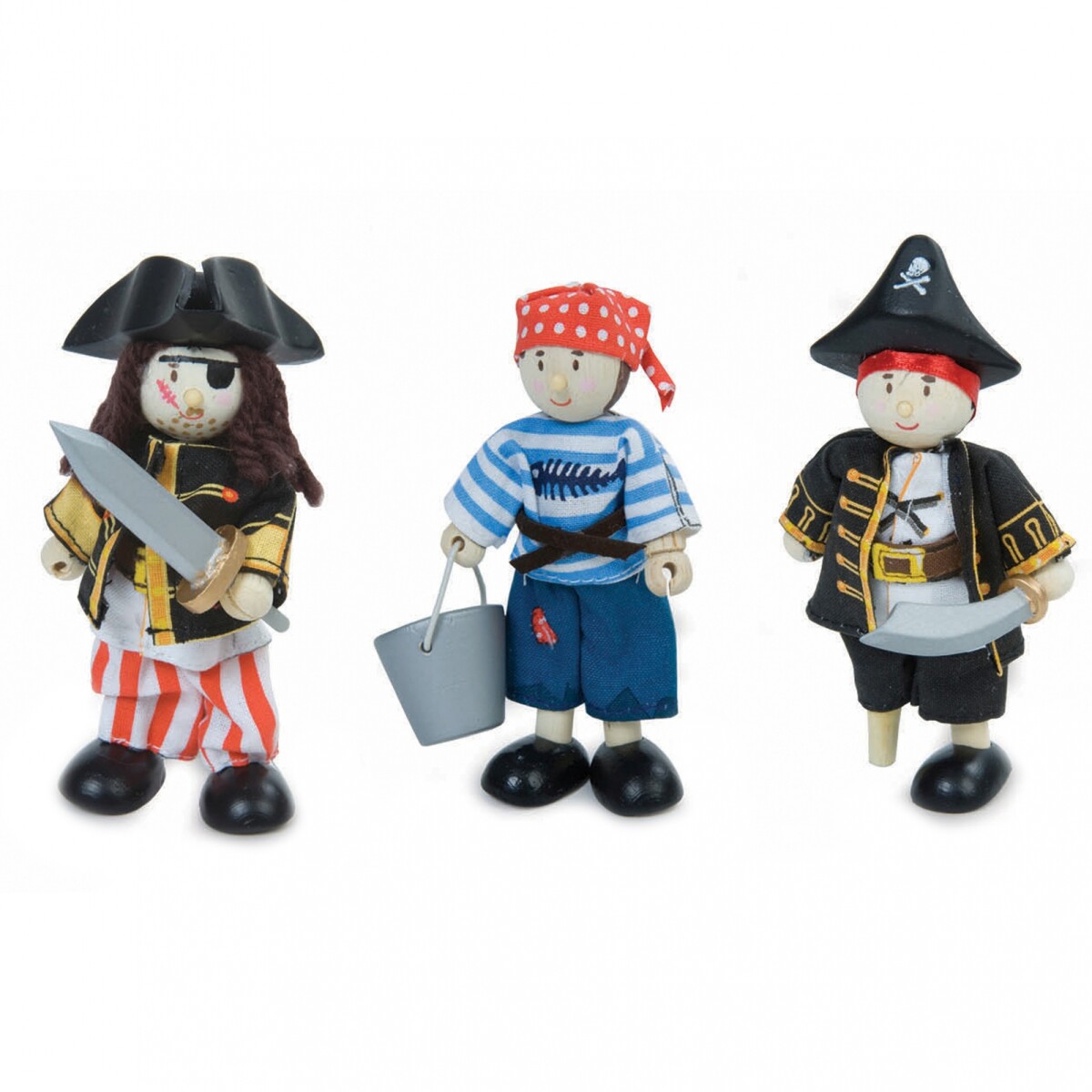 Pack x3 Piratas Articulados 