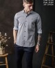 Camisa Mil Rayas Raya fina negro