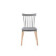 Silla Lizzy Lumax de comedor resistente Gris